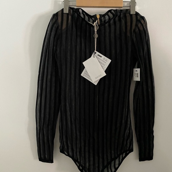 100% Authentic Balmain Stripped Body Suit BNWT - Picture 15 of 16